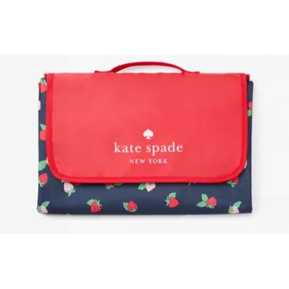 Kate Spade New York Strawberry Picnic Blanket Waterproof Foldable